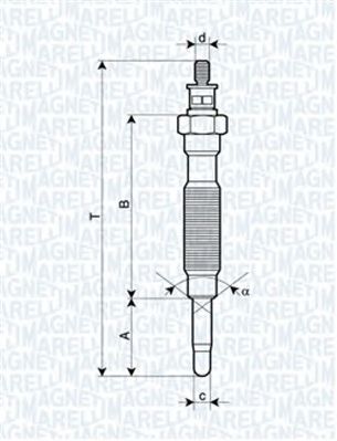 MAGNETI MARELLI 062900072304 -  Свеча накаливания